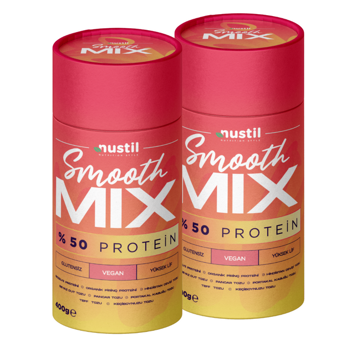 NUSTİL Smooth Mix %50 Proteinli Bitkisel Karışım 400g (2 Adet)