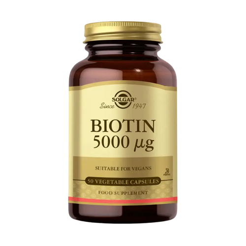 SOLGAR Biotin 5000 Mcg 50 Kapsül