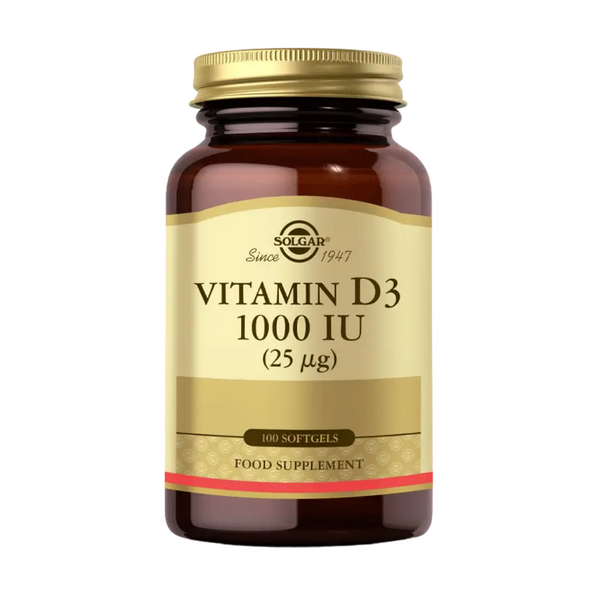 SOLGAR Vitamin D3 1000 IU (25 µg) 100 Kapsül