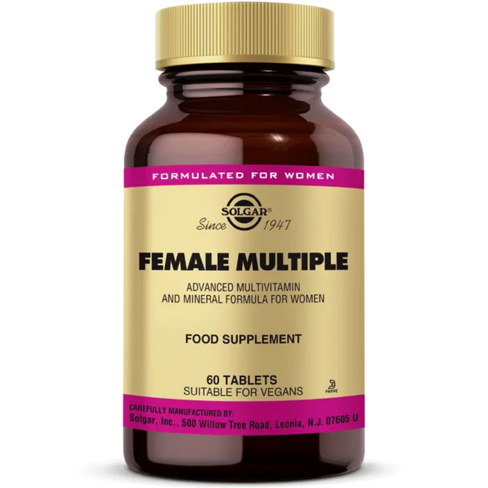 SOLGAR Female Multiple Kadınlar için Multivitamin & Mineral 60 Teblet