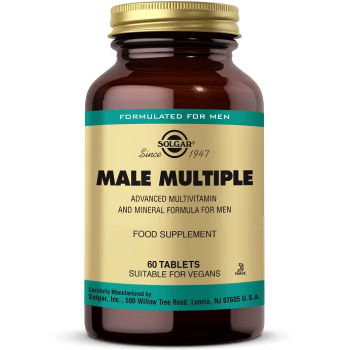 SOLGAR Male Multiple Erkekler için Multivitamin & Mineral 60 Tablet