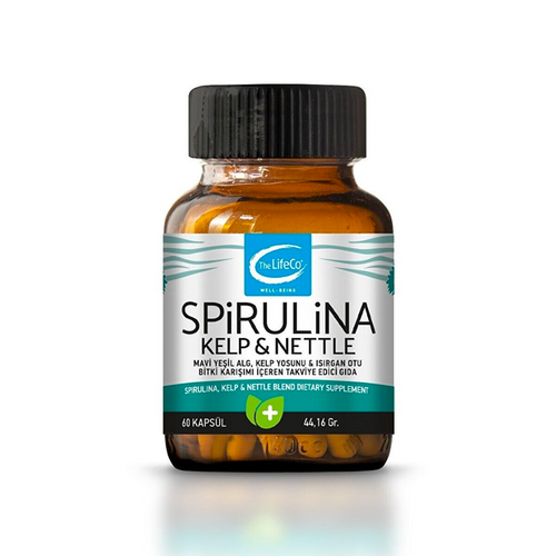 TheLifeCo Spirulina Kelp & Nettle 60 Kapsül