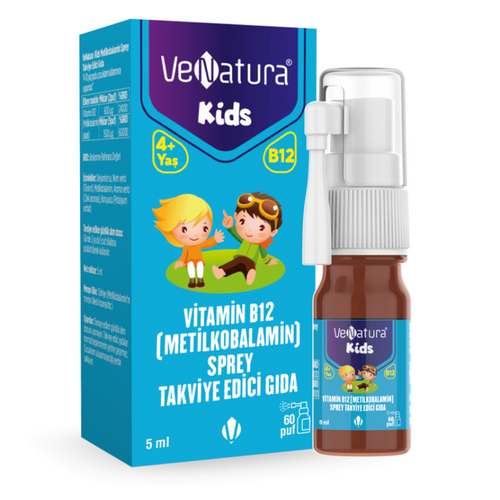 VENATURA Kids Metilkobalamin Sprey Takviye Edici Gıda 5 ML