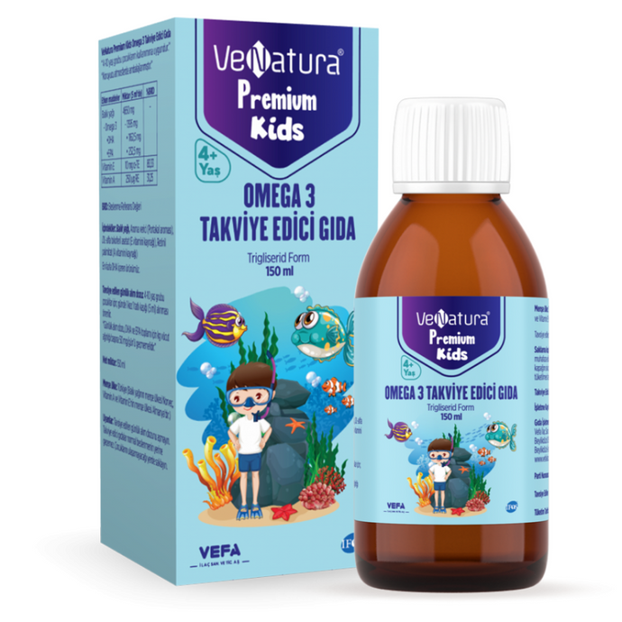VENATURA Kids Premium Omega 3 Takviye Edici Gıda 150 ML