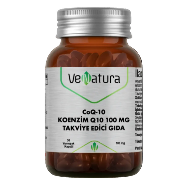 VENATURA CoQ-10 Koenzim Q10 Takviye Edici Gıda 100mg 30 Kapsül