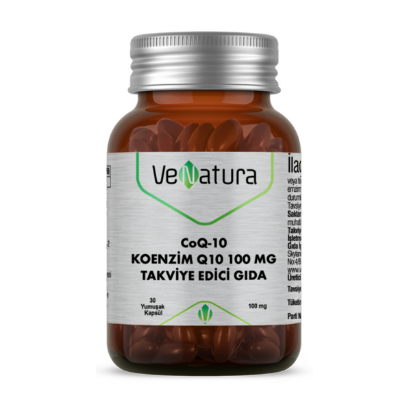 VENATURA CoQ-10 Koenzim Q10 Takviye Edici Gıda 100mg 30 Kapsül