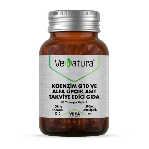 VENATURA Koenzim Q10 ve Alfa Lipoik Asit Takviye Edici Gıda 60 Kapsül