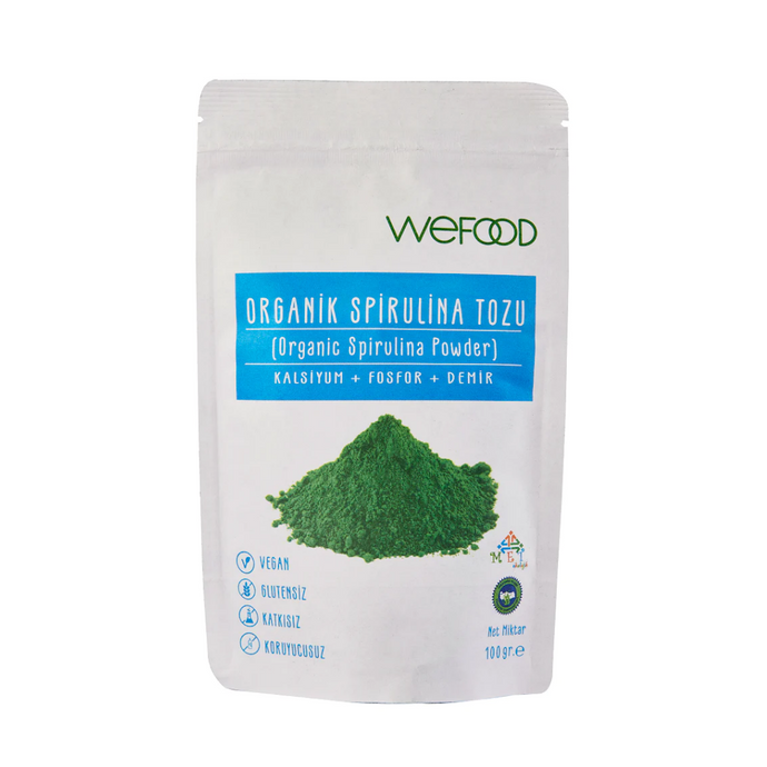 WEFOOD Organik Spirulina Tozu 100g