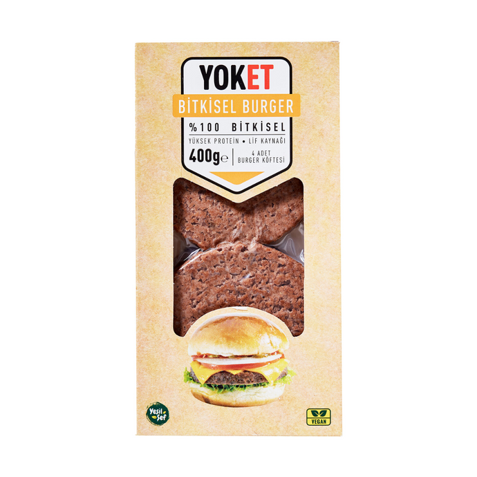 YOKET Bitkisel Vegan Burger Köfte 4 x 100 g