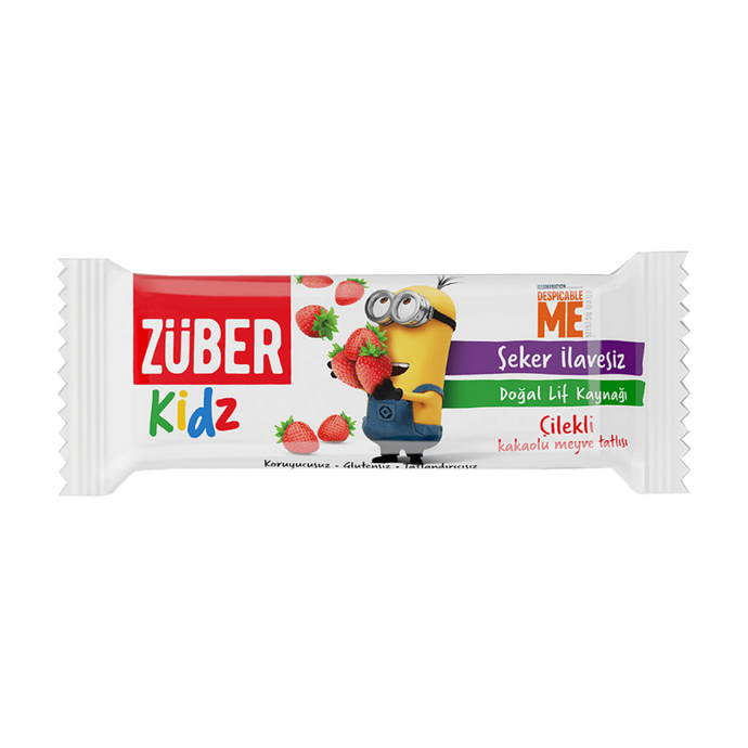 ZÜBER Kidz Çilekli Meyve Bar 30g