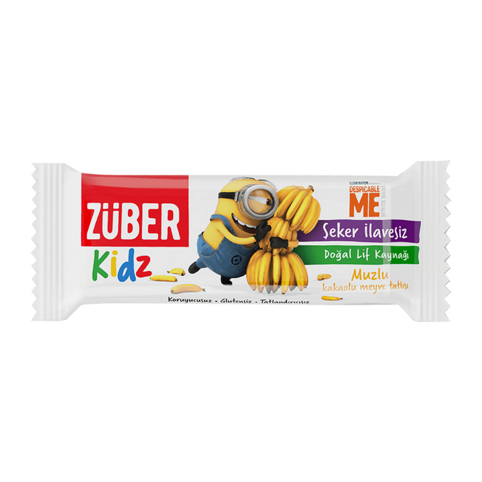 ZÜBER Kidz Muzlu Meyve Bar 30g