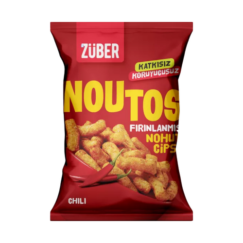 Züber Noutos Chili Baharatlı Fırınlanmış Nohut Cipsi 55 GR