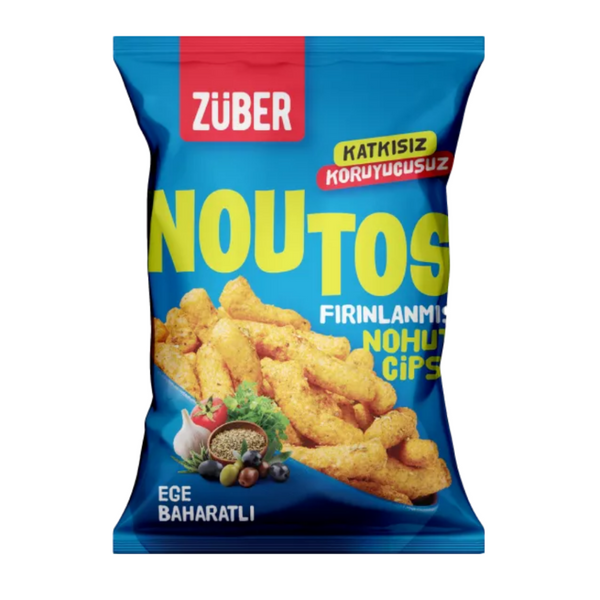 ZÜBER Noutos Ege Baharatlı Fırınlanmış Nohut Cipsi 55g