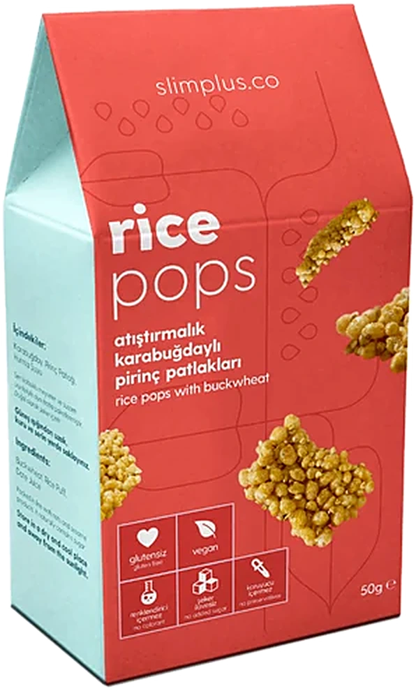slimplus.co Rice Pops karabuğdaylı pirinç patlakları